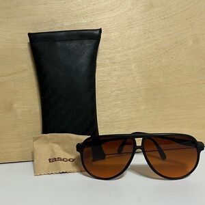 Vintage Tasco Aviator Sunglasses with Brown Lenses